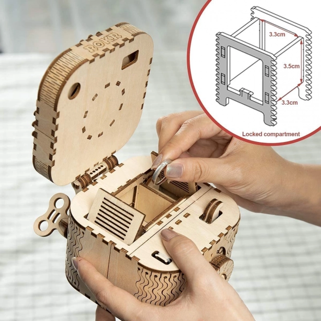 RoboTime 3D Wooden Mechanical Puzzle Jewelry Box