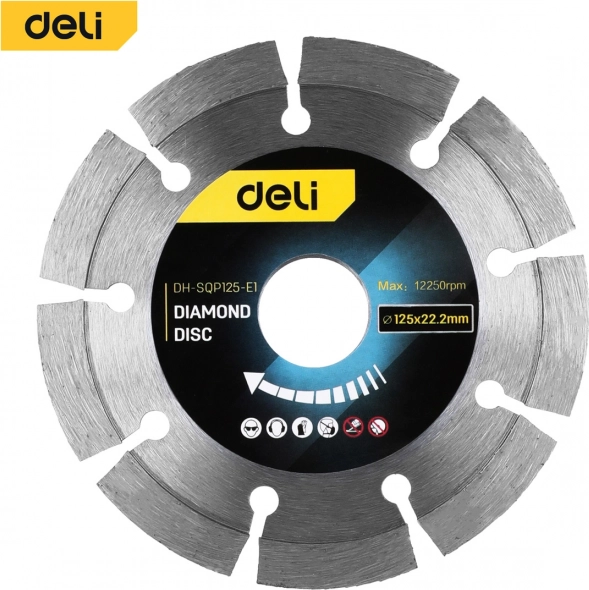 Diamanten zaagblad Deli Tools 125 mm