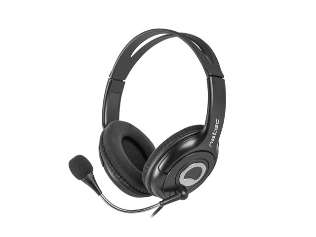 Natec Bear 2 Headphones with Microphone Black