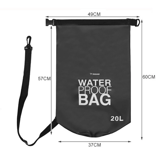Waterdichte tas 20L zwart 23566