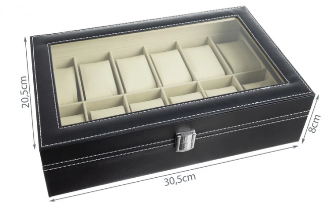 Organizer voor horloges met 12 vakken