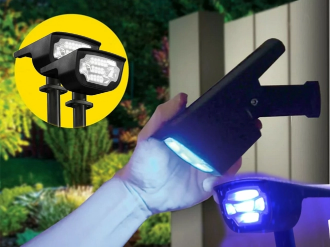 Solar-Gartenlampe LED Farbenspiel Wasserdicht