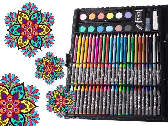 Set voor kunstenaars met schilderskoffer