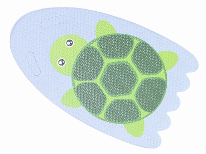 Bord met zwemrichtlijnen voor schildpad in zwembad