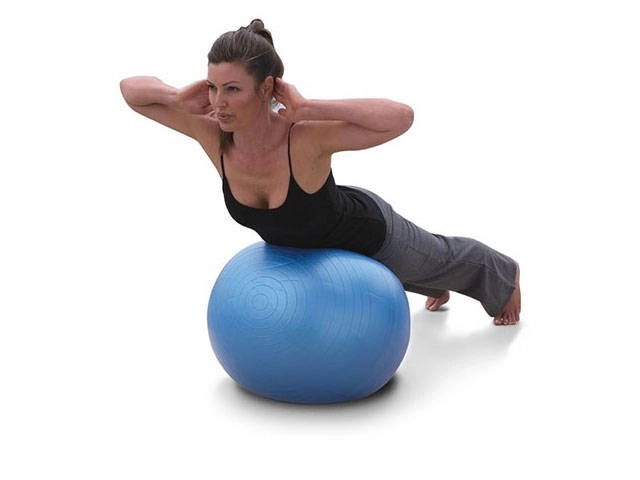 Gymnastiekbal met pomp voor fitness en revalidatie