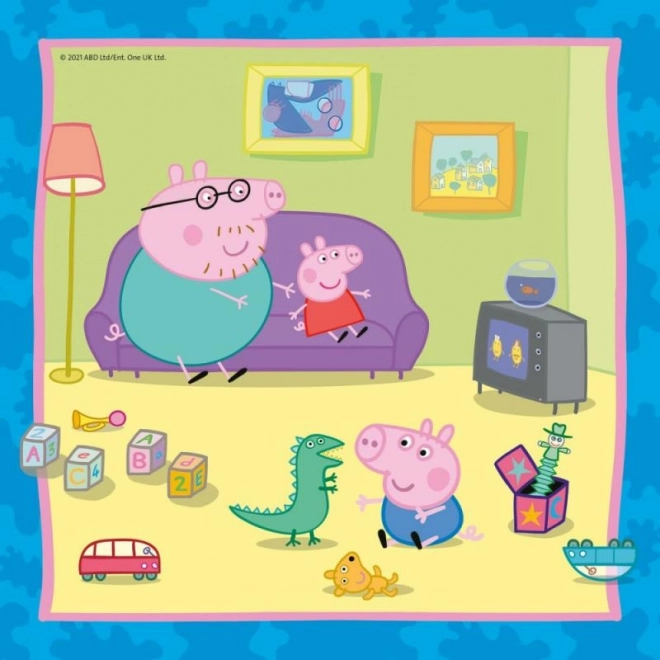 Puzzel Peppa Pig 3x49 stukjes