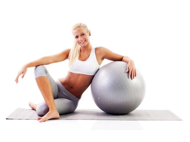 Gym bal met pomp