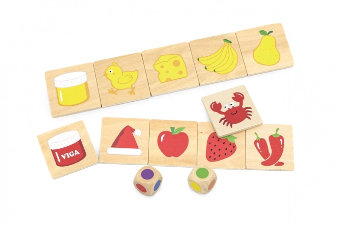 Houten educatief spel Kleuren en vormen sorteren en matchen