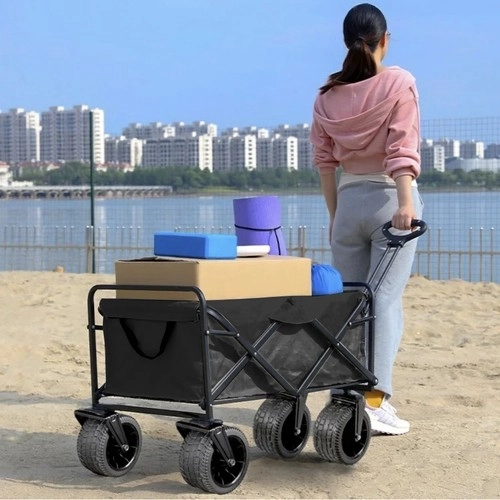Foldable Transport Cart for Garden and Beach