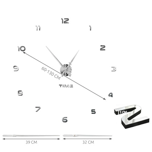 Horloge murale moderne DIY Ruhhy
