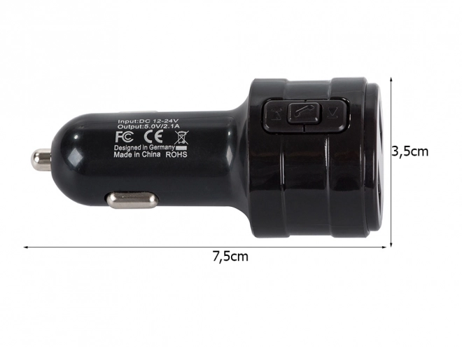 Bluetooth FM Transmitter mit MP3 und Doppel-USB-Ladegerät