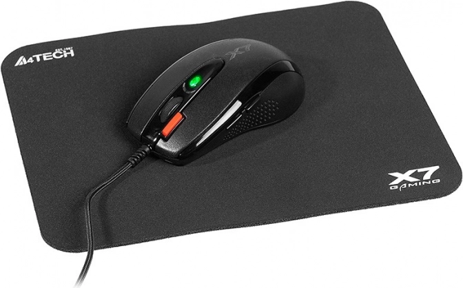 Ensemble souris de jeu et tapis A4Tech X-Game