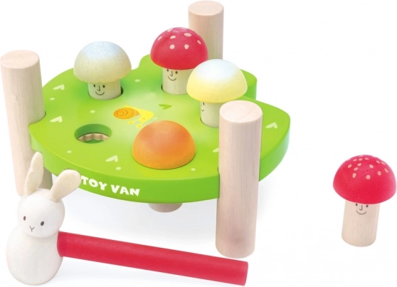 Happy Mushrooms Hammering Toy by Le Toy Van