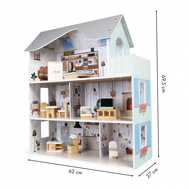 Poppenhuis met meubels Residence Emma ECOTOYS