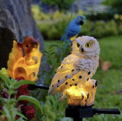 Zonne-tuinlamp - uil Gardlov 23847