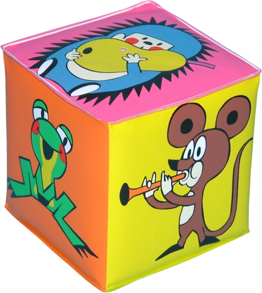 Piepkubus met figuren van Kleine Mol