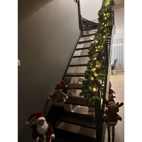 Kerstslinger / decoratie 2,7 m met LED-lampjes Ruhhy 22322