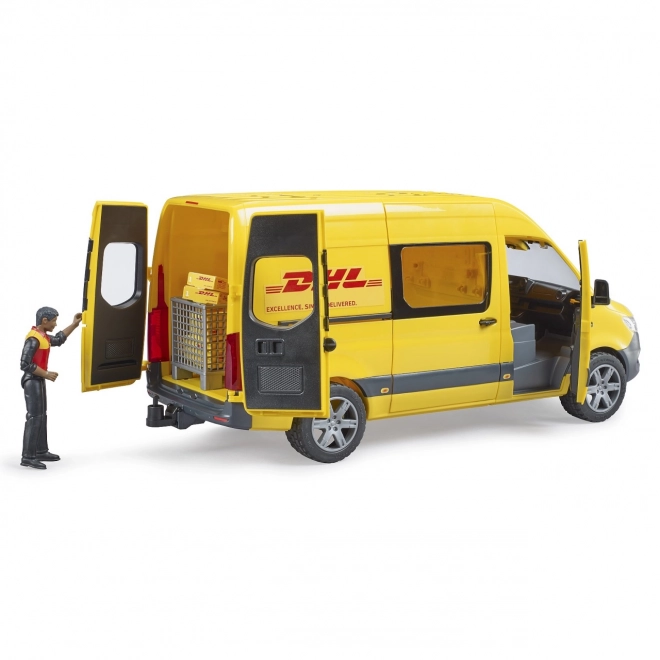 Mercedes-Benz Sprinter DHL Delivery Truck with Driver Toy