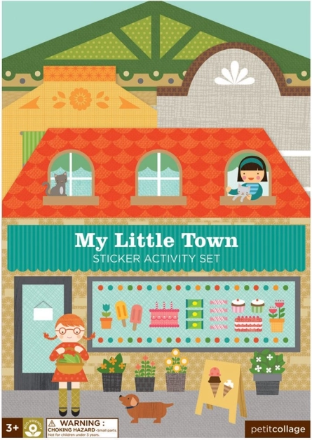 Petit Collage Reusable Stickers – My Little Town Scene