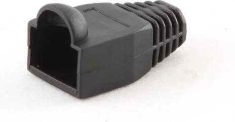 RJ45 Connector Protective Boot, 100 pcs, Black