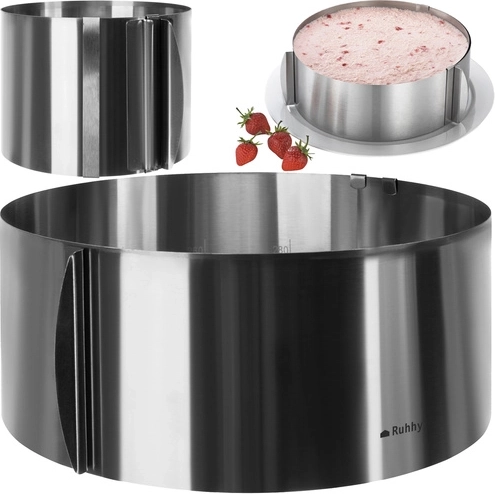 Adjustable stainless steel cake ring 12 cm