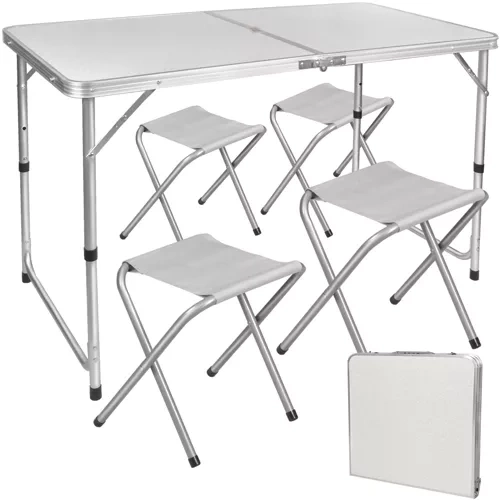 Camping-Set mit Tisch und 4 Stühlen