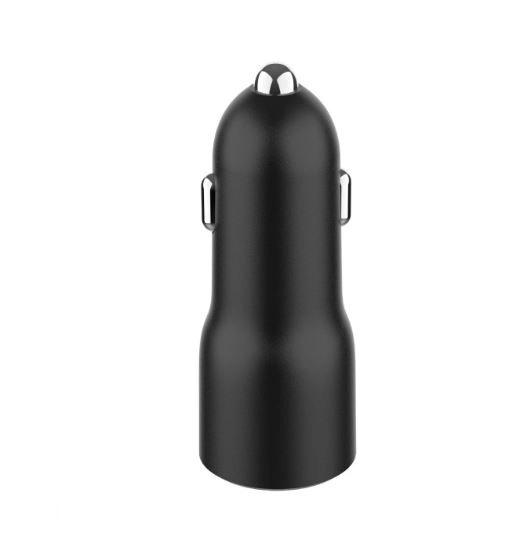 Car Charger with 2x USB-C PD 40W Black