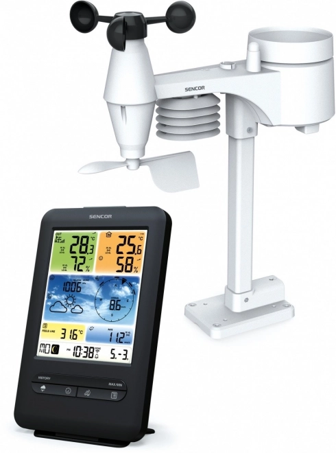Professional Weather Station with WiFi Sensor 5in1