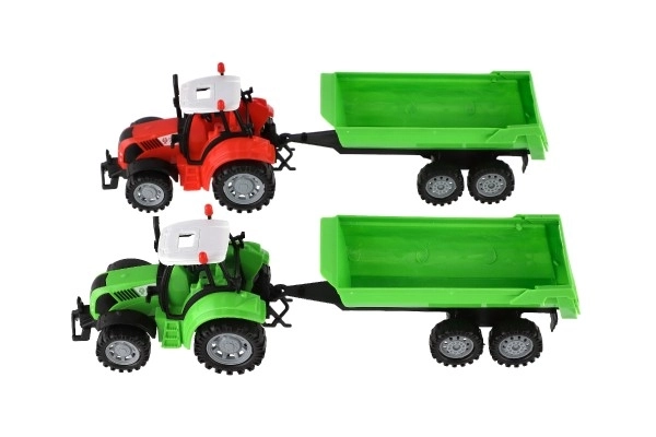 Tractor met aanhanger voor kinderen