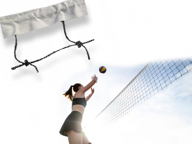 Volleybalnet zwart 9,5 x 1 m