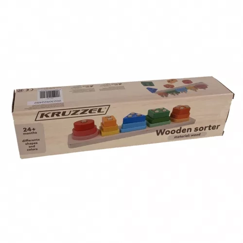 Kruzzel houten sorteerpuzzel 22492