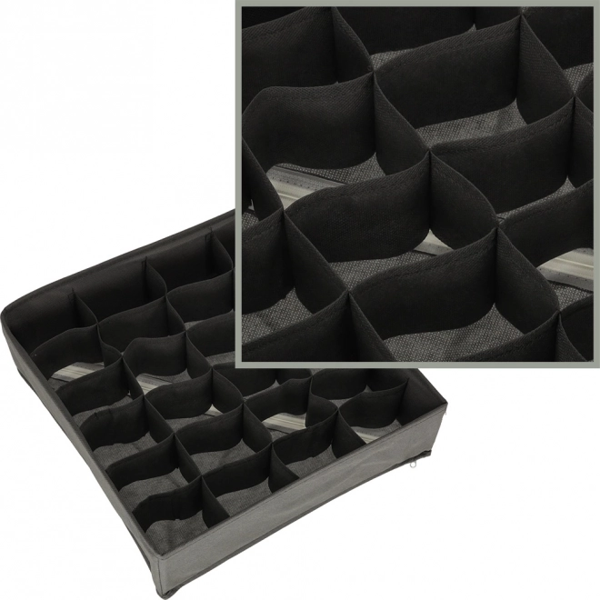 Organisateur de tiroir gris grand pour chaussettes