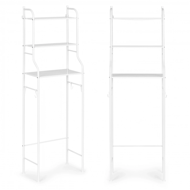Hoge badkamerplank met 3 planken, aluminium constructie