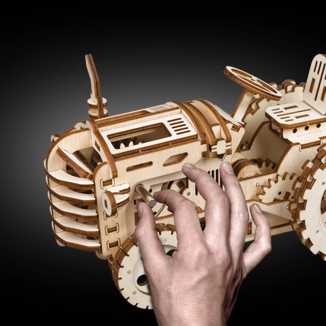 RoboTime 3D houten mechanische puzzel Tractor
