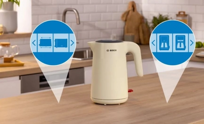 Beige Bosch MyMoment Wasserkocher 1,7l