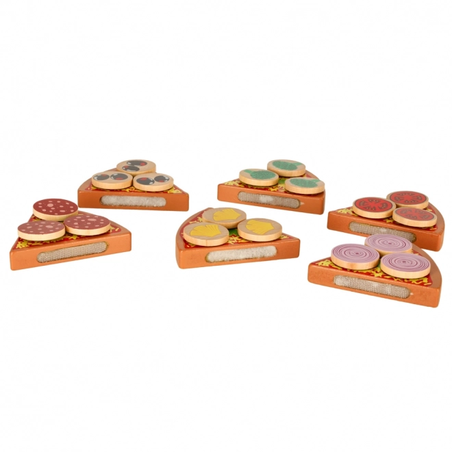 Houten speelset Pizza met accessoires