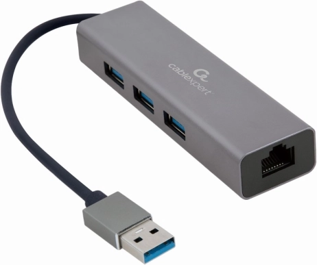 USB-AM naar LAN GbE Hub 3xUSB 3.0 adapter