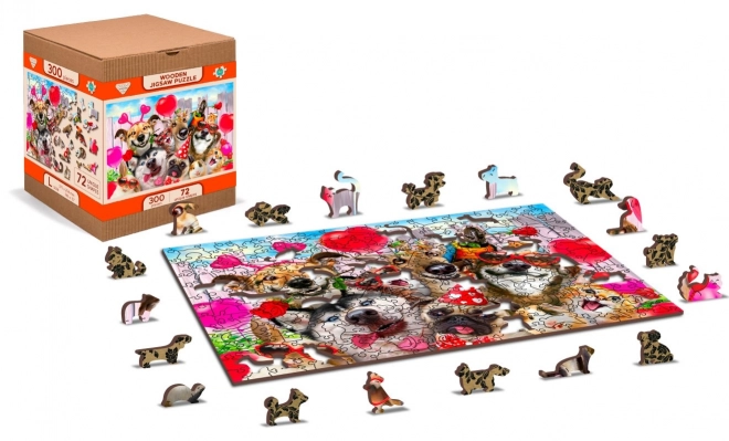Houten puzzel Party Tijd