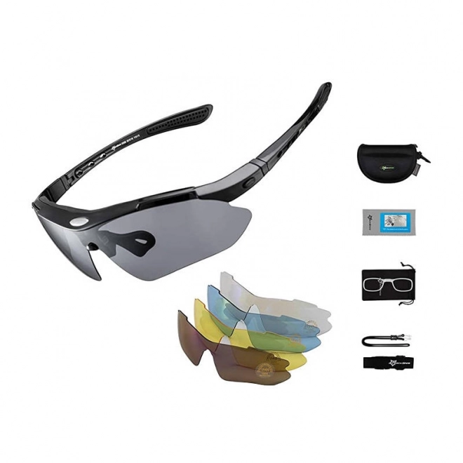 Polarized Cycling Sunglasses Rockbros Black