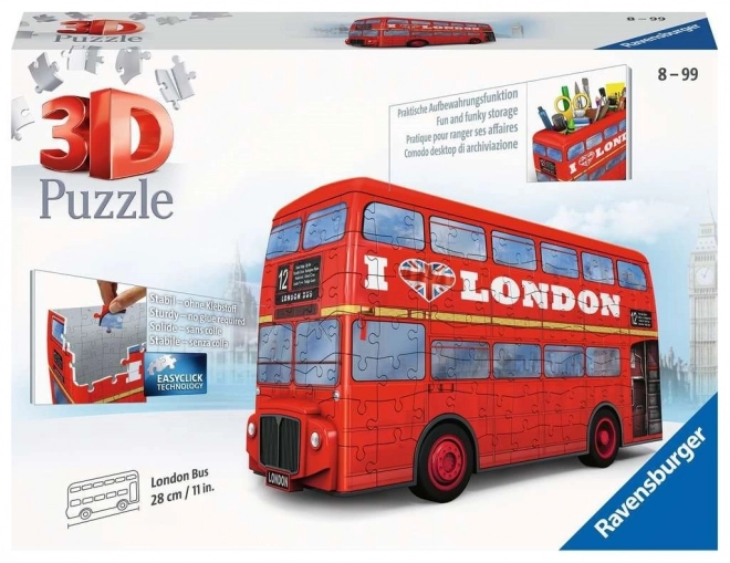 Ravensburger 3D puzzel Londense dubbeldekker bus 216 stukjes
