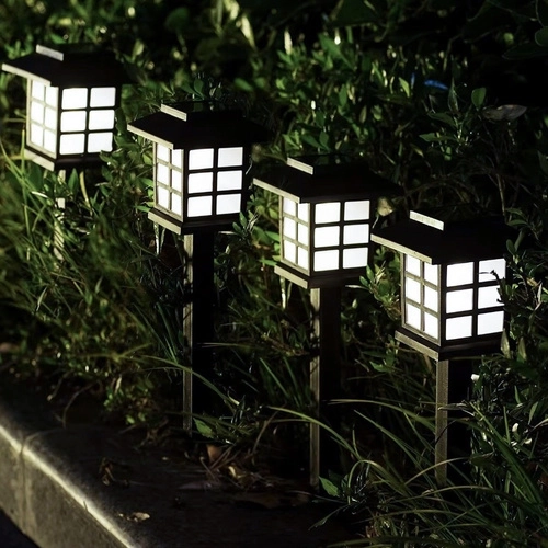 Solar tuinlampen LED – set van 6 huizen