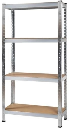 Metal Shelf with 4 Shelves 150x75x30 cm