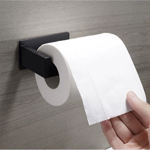 zwarte loft toiletpapierhouder voor aan de muur