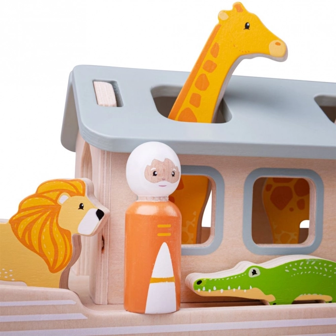 Houten speelgoed Noach's Ark van Bigjigs Toys