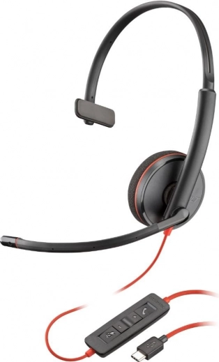 Kopfhörer Poly Blackwire 3210 Mono USB‑C/‑A