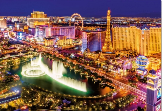 Puzzle 1000 pièces, Néon Las Vegas