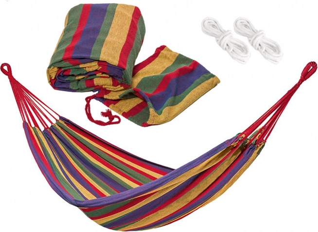 Garden fabric hammock with cover, load capacity 120 kg