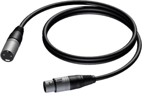 XLR‑Kabel 3‑polig männlich–weiblich 5 m