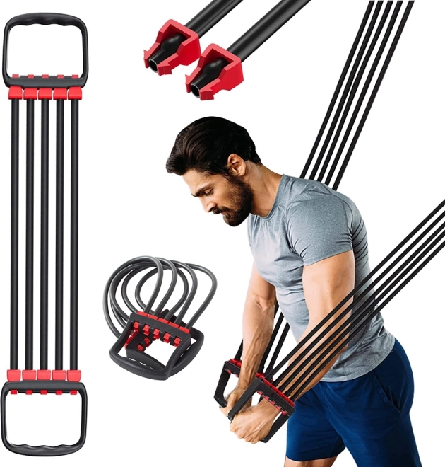 Oefenexpander met 5 weerstandsbanden voor fitness
