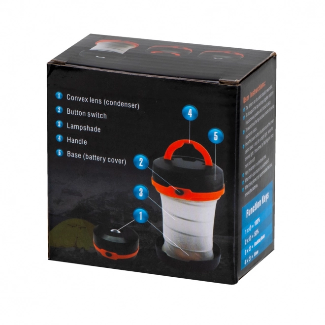 Opvouwbare LED kampeerlamp 2-in-1